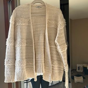 Madewell Cream Boucle Knit Cardigan XXL